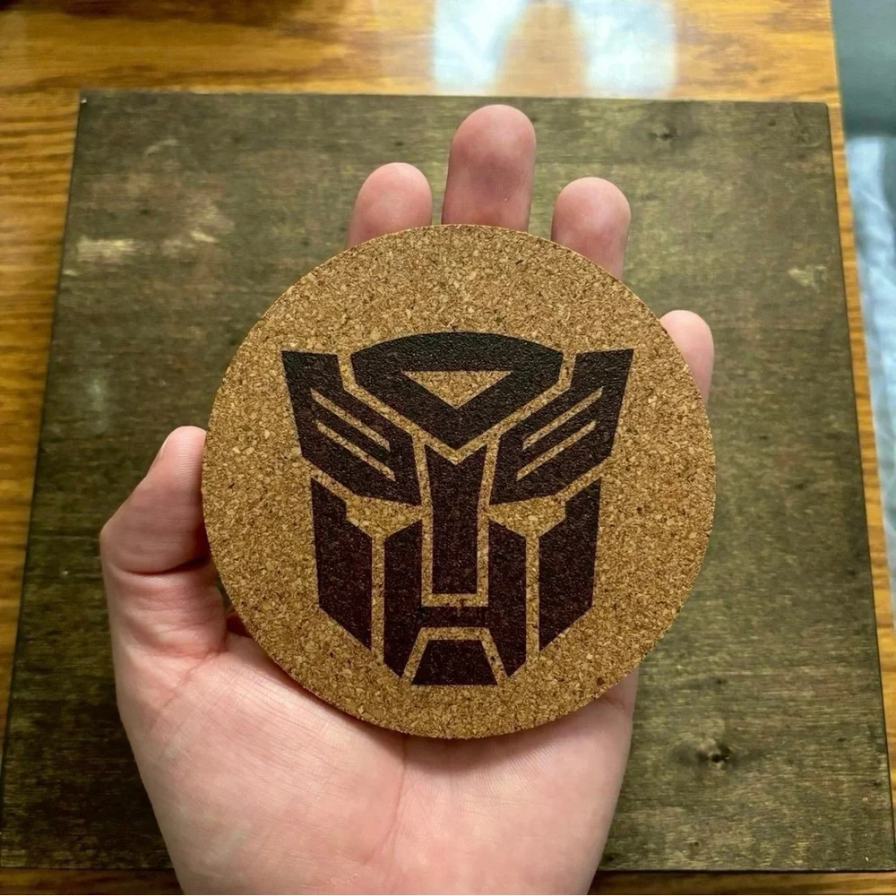 Transformers Symbols Cork Coasters Bundle of 2
